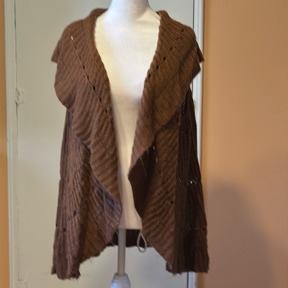 XL Apt9 brown knitted vest